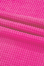 Side Slit V-Neck Long Sleeve Top