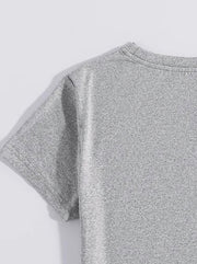 Rabbit Round Neck Short Sleeve T-Shirt