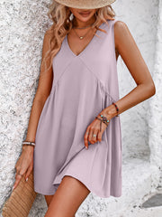 Mandy V-Neck Sleeveless Mini Dress