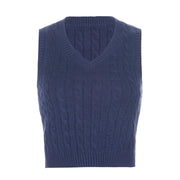 Cable-knit V-Neck Sweater Vest
