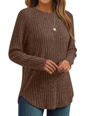 AUTOMET Womens Long Sleeve Shirts Fall Fashion Tops 2025 Crewneck Dressy Sweaters Tunic Winter Clothes Casual Outfits