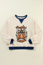 Pumpkin Graphic Long Sleeve Sweatshirt