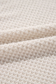 Side Slit V-Neck Long Sleeve Top