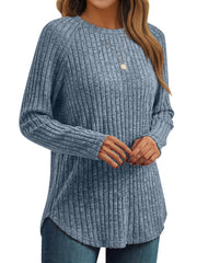 AUTOMET Womens Long Sleeve Shirts Fall Fashion Tops 2025 Crewneck Dressy Sweaters Tunic Winter Clothes Casual Outfits