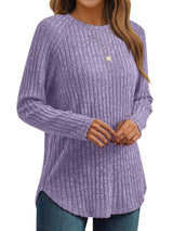 AUTOMET Womens Long Sleeve Shirts Fall Fashion Tops 2025 Crewneck Dressy Sweaters Tunic Winter Clothes Casual Outfits