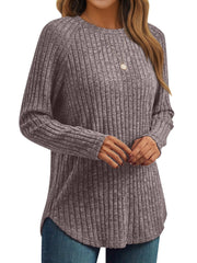 AUTOMET Womens Long Sleeve Shirts Fall Fashion Tops 2025 Crewneck Dressy Sweaters Tunic Winter Clothes Casual Outfits