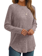 AUTOMET Womens Long Sleeve Shirts Fall Fashion Tops 2025 Crewneck Dressy Sweaters Tunic Winter Clothes Casual Outfits