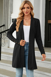 Open Front Long Sleeve Cardigan