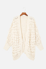 Plus Size Open Front Long Sleeve Cardigan