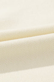 Studded Button Up Collared Neck Denim Jacket