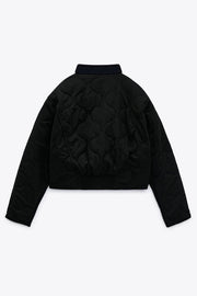 Snap Down Baseball Collar Jacket