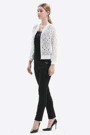 Openwork Zip Up Jacket