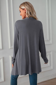Open Front Long Sleeve Cardigan