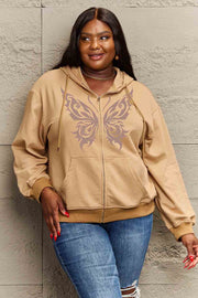 Simply Love Full Size Butterfly Graphic Hoodie