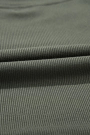 Plus Size Peplum Round Neck Long Sleeve Blouse