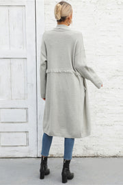 Angel Wings Open Front Pocketed Cardigan