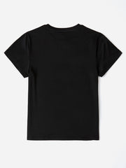 Letter Round Neck Short Sleeve T-Shirt