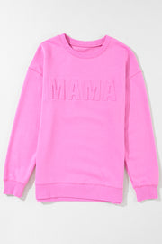 MAMA Round Neck Dropped Shoulder Sweatshirt