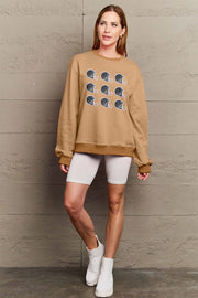 Simply Love Full Size Graphic Round Neck Sweatshirt
