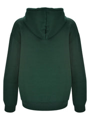 Letter Graphic Zip Up Long Sleeve Hooded Jacket